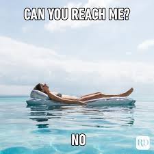 quiet summer beach vacation